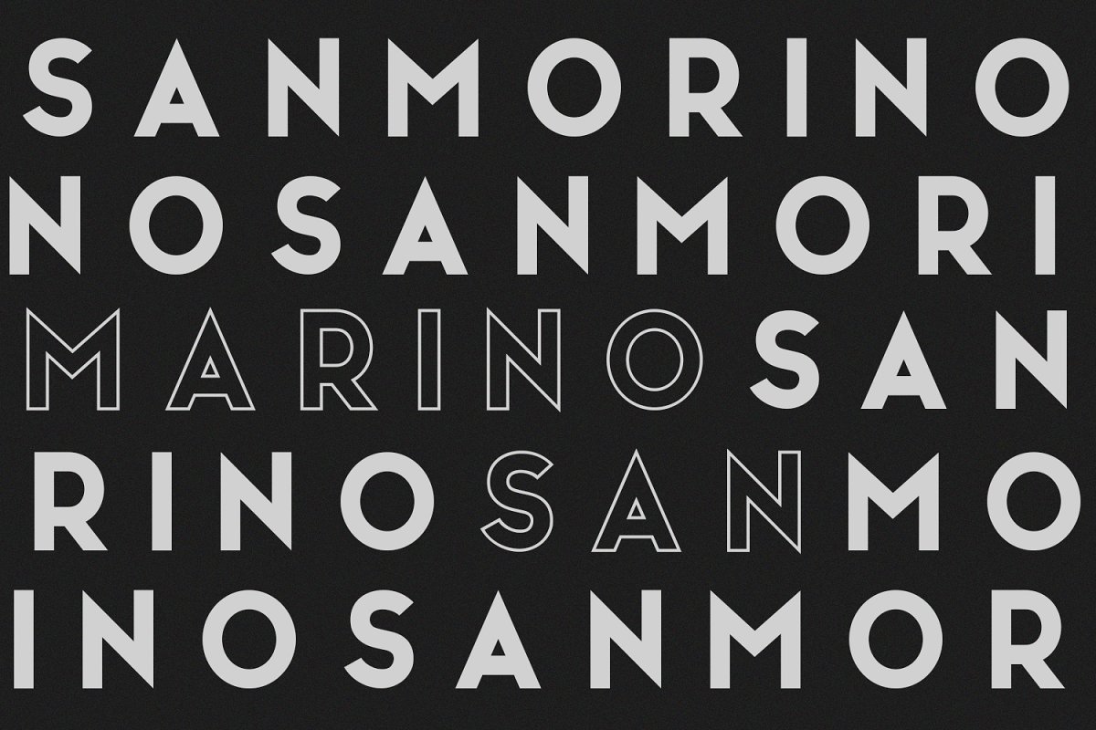 Пример шрифта San Marino #6